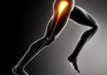 Sports hip injury koncept